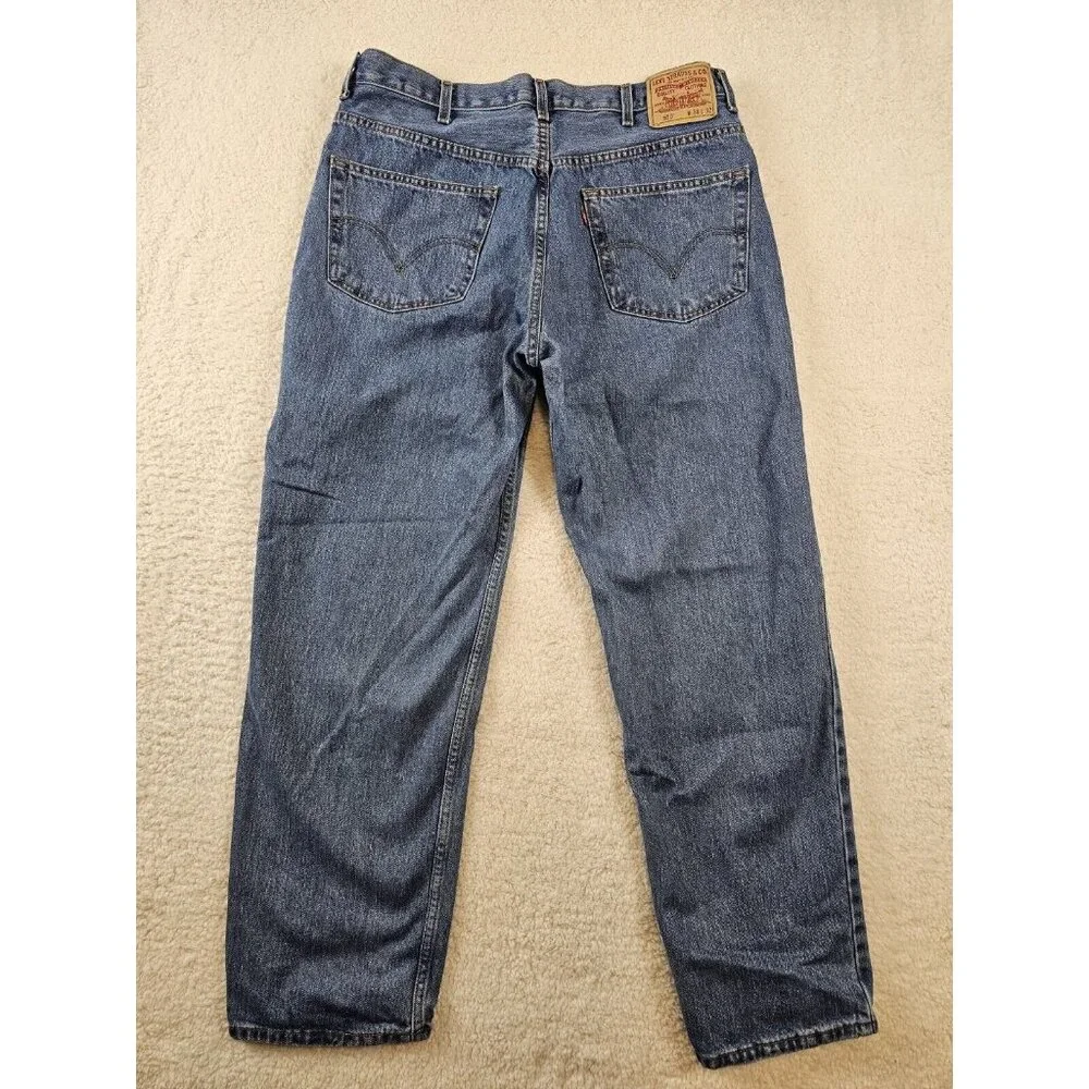 Vintage Levi's 550 Jeans Mens 38x32 Relaxed Fit‎ Medium Wash Blue Preppy Y2K Dad